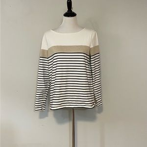 Boden Glitter Breton Heavyweight Shirt